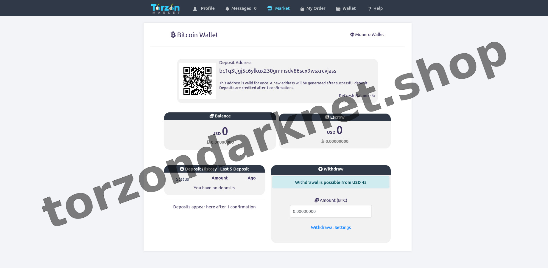 Torzon Market Dashboard